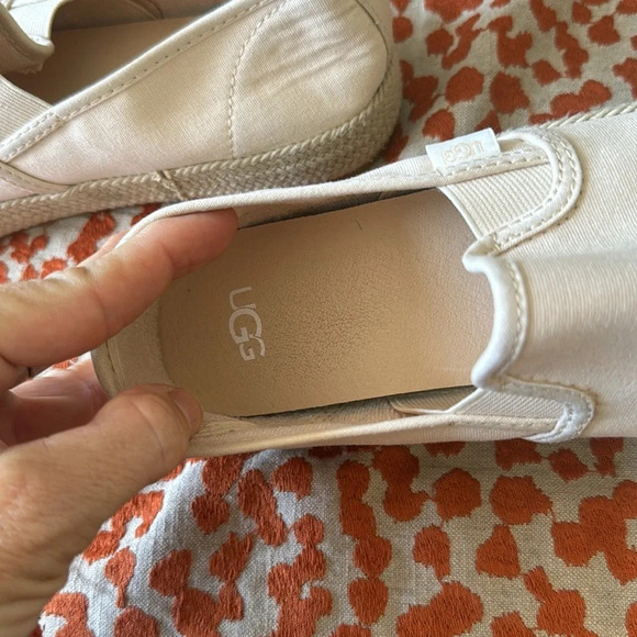 UGG Canvas espadrilles size 9.5 cream nwot - Picture 9 of 12